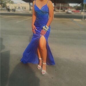 Sherri Hill Royal Blue Prom Dress